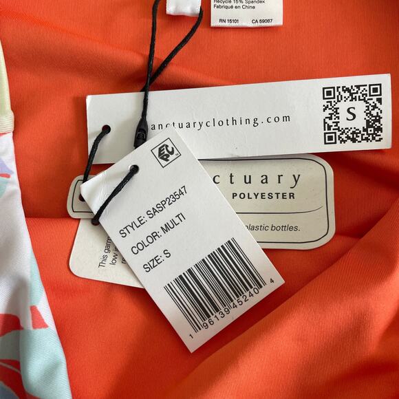 NWT Sanctuary Tropical High Waist Swim Bottom Multi Color - Size: Small - Picture 5 of 6